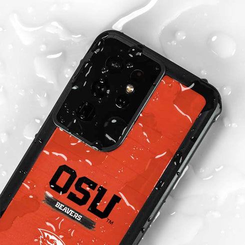 Oregon State University Texture Galaxy S24 Ultra Waterproof Case