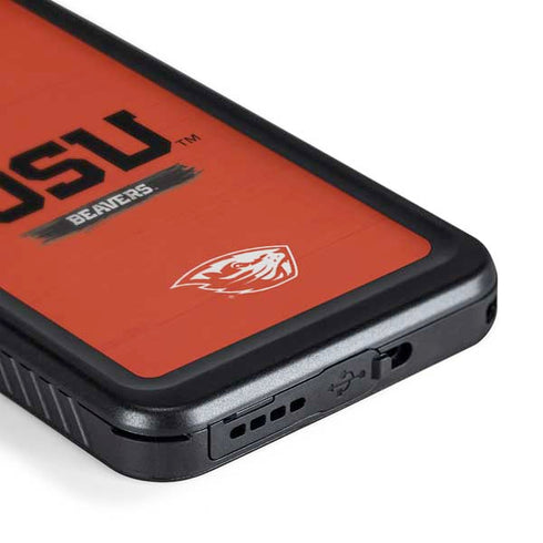 Oregon State University Texture Galaxy S24 Waterproof Case