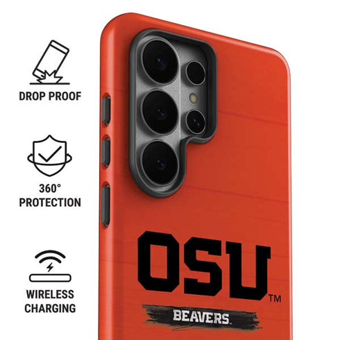 Oregon State University Texture Galaxy S26 Ultra Impact Case