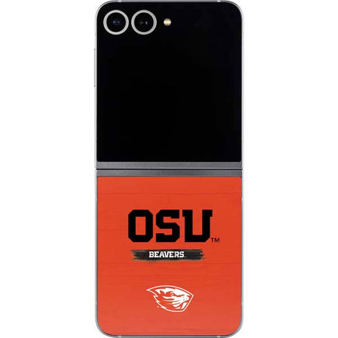 Oregon State University Texture Galaxy Z Flip6 Skin