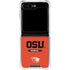 Oregon State University Texture Galaxy Z Flip6 Clear Case
