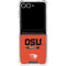 Oregon State University Texture Galaxy Z Flip7 Clear Case