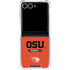 Oregon State University Texture Galaxy Z Flip7 Clear Case