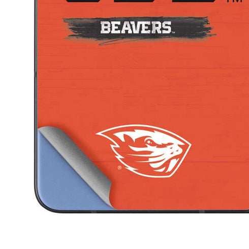 Oregon State University Texture Galaxy Z Fold5 5G Skin