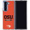Oregon State University Texture Galaxy Z Fold7 Clear Case