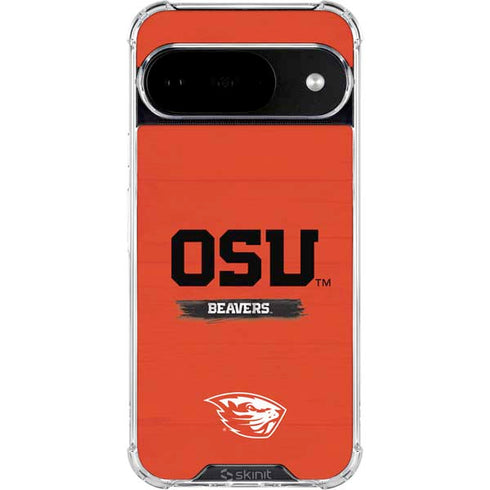 Oregon State University Texture Google Pixel 10 Clear Case