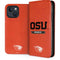 Oregon State University Texture iPhone 15 Plus Folio Case