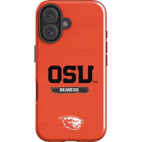 Oregon State University Texture iPhone 16 Impact Case