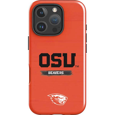 Oregon State University Texture iPhone 16 Pro Impact Case
