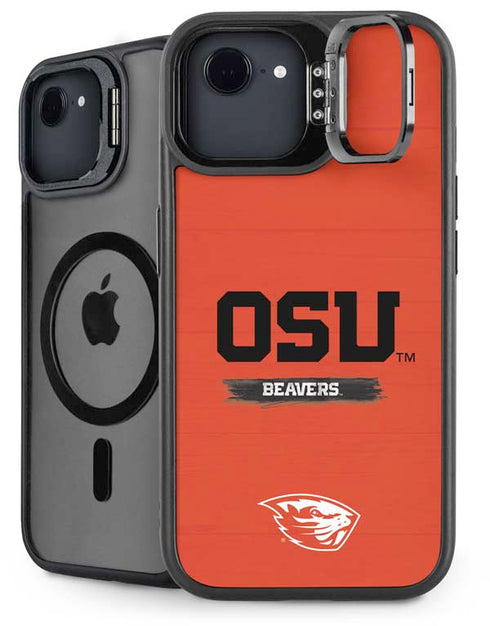 Oregon State University Texture iPhone 16e Kickstand Case