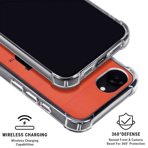 Oregon State University Texture iPhone 16e Clear Case