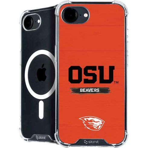 Oregon State University Texture iPhone 16e MagSafe Case