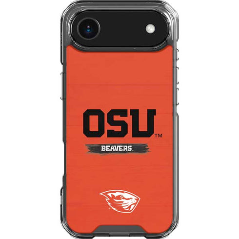 Oregon State University Texture iPhone 17 Air Clear Case