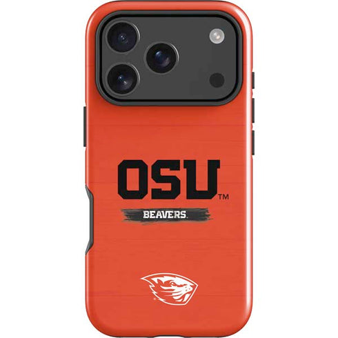 Oregon State University Texture iPhone 17 Pro Impact Case