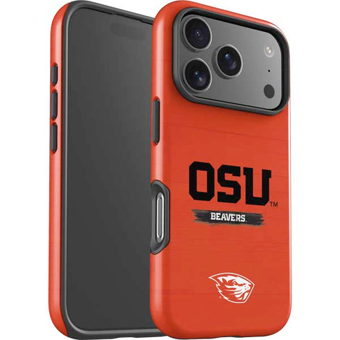 Oregon State University Texture iPhone 17 Pro Impact Case