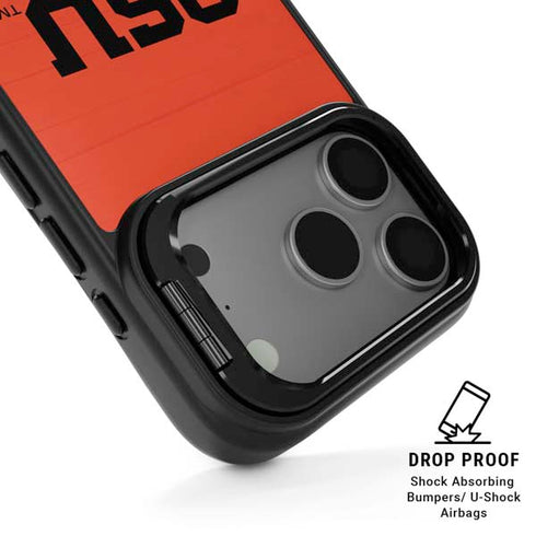 Oregon State University Texture iPhone 17 Pro Kickstand Case