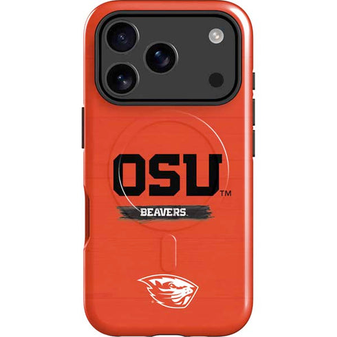 Oregon State University Texture iPhone 17 Pro Magsafe Impact Case
