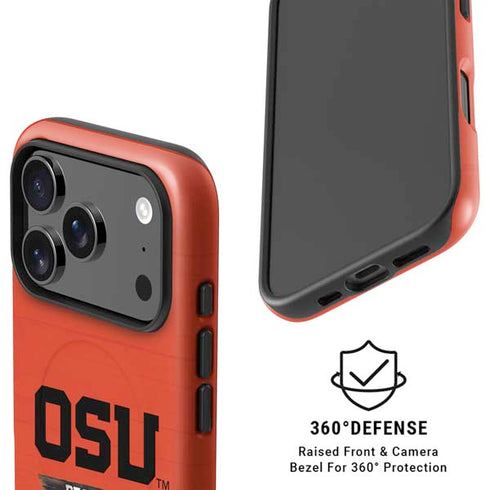 Oregon State University Texture iPhone 17 Pro Max Magsafe Impact Case