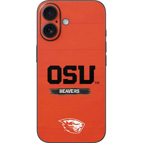 Oregon State University Texture iPhone 17 Skin