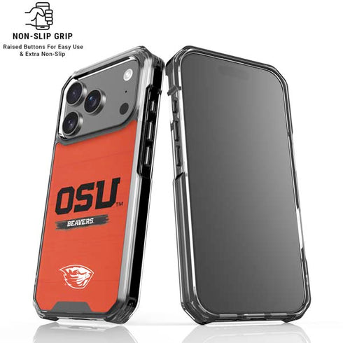 Oregon State University Texture iPhone 18 Pro Clear Case