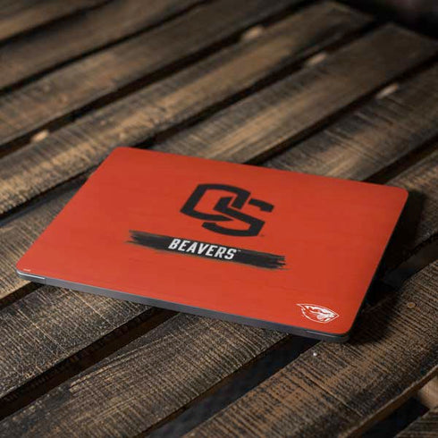 Oregon State University Texture Apple MacBook Air Skin