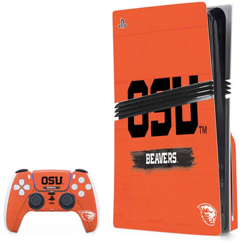 Oregon State University Texture PS5 Pro Disk Bundle Skin