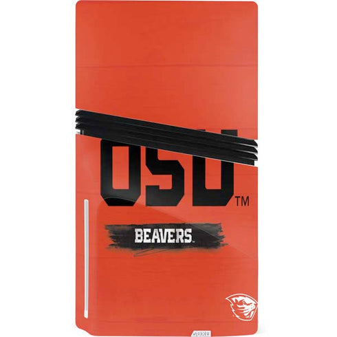 Oregon State University Texture PS5 Pro Disk Console Skin