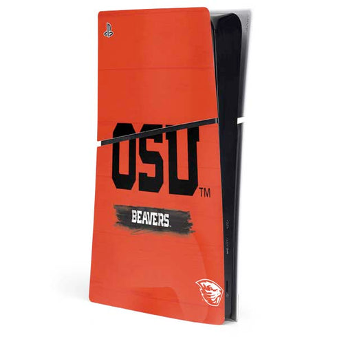 Oregon State University Texture PS5 Slim Digital Edition Console Skin