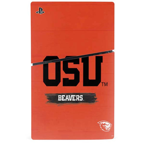 Oregon State University Texture PS5 Slim Digital Edition Console Skin