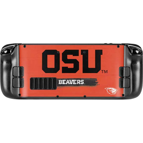 Oregon State University Texture Steam Deck Handheld Gaming Computer Skin