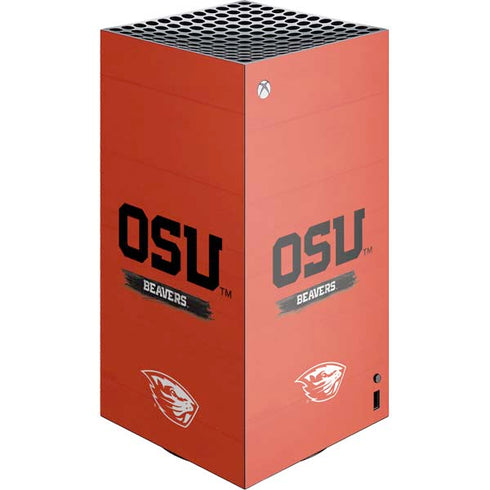 Oregon State University Texture XBox Series X Digital Edition Console Skin