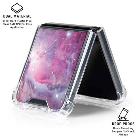 Orion Nebula and a Reflection Nebula Galaxy Z Flip6 Clear Case
