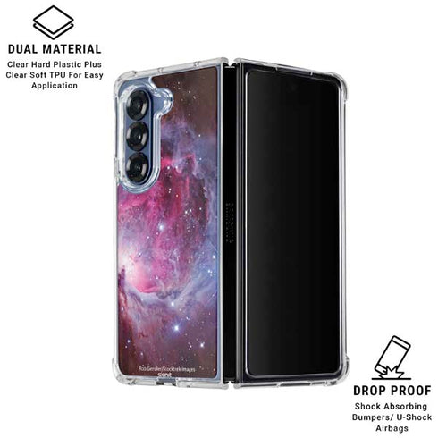 Orion Nebula and a Reflection Nebula Galaxy Z Fold7 Clear Case