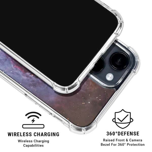 Orion Nebula and a Reflection Nebula iPhone 15 Clear Case
