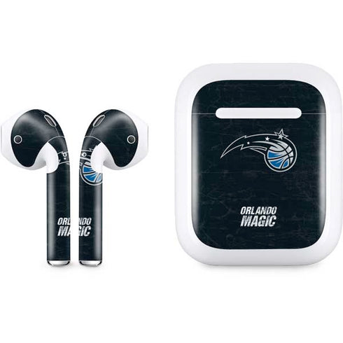 NBA Orlando Magic Black Secondary Logo Apple AirPods Skin