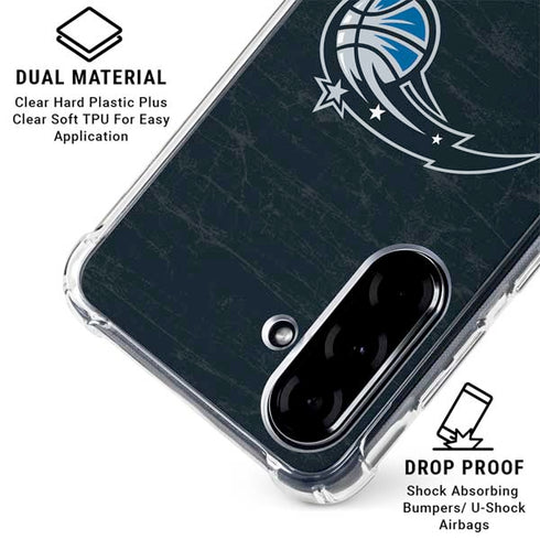 NBA Orlando Magic Black Secondary Logo Galaxy A36 5G Clear Case
