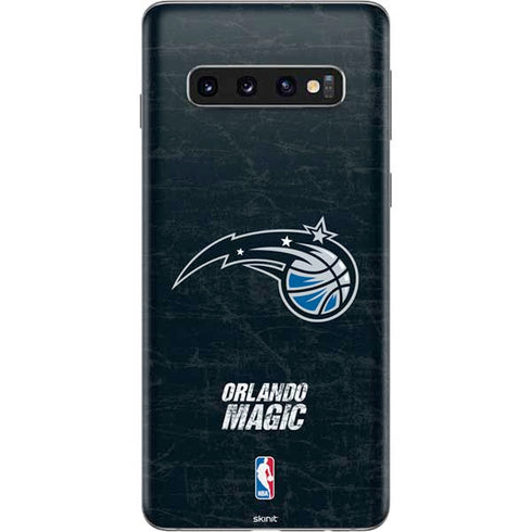 NBA Orlando Magic Black Secondary Logo Galaxy S10 Skin