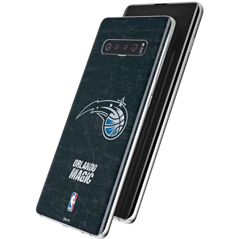 NBA Orlando Magic Black Secondary Logo Galaxy S10 Skin