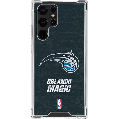 NBA Orlando Magic Black Secondary Logo Galaxy S23 Ultra Clear Case