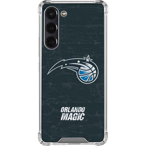 NBA Orlando Magic Black Secondary Logo Galaxy S24 FE Clear Case