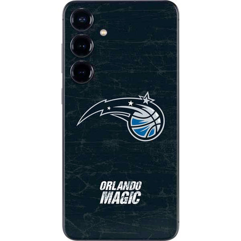 NBA Orlando Magic Black Secondary Logo Galaxy S25 Skin