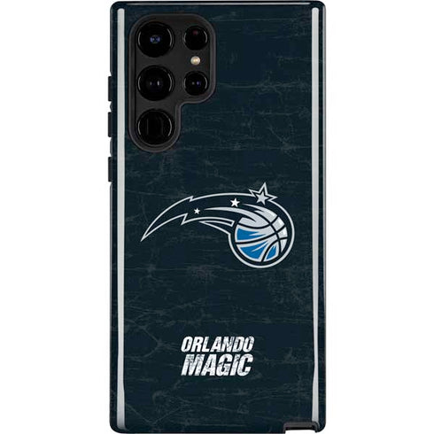 NBA Orlando Magic Black Secondary Logo Galaxy Cases