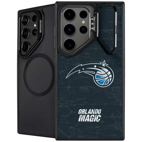 NBA Orlando Magic Black Secondary Logo Galaxy S24 Ultra Kickstand Case