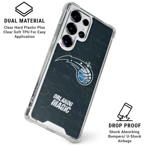 NBA Orlando Magic Black Secondary Logo Galaxy S25 Ultra Clear Case