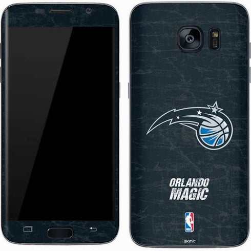 NBA Orlando Magic Black Secondary Logo Galaxy S7 Skin