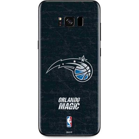NBA Orlando Magic Black Secondary Logo Galaxy S8 Plus Skin