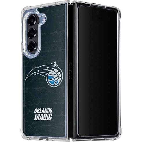 NBA Orlando Magic Black Secondary Logo Galaxy Z Fold5 5G Clear Case