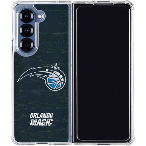 NBA Orlando Magic Black Secondary Logo Galaxy Z Fold6 Clear Case