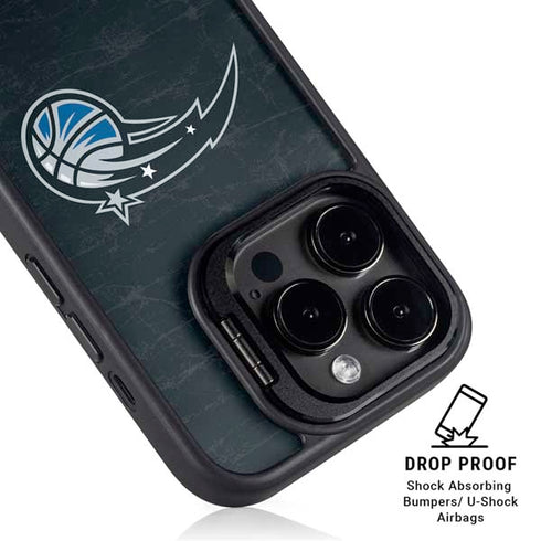 NBA Orlando Magic Black Secondary Logo iPhone 14 Pro Kickstand Case