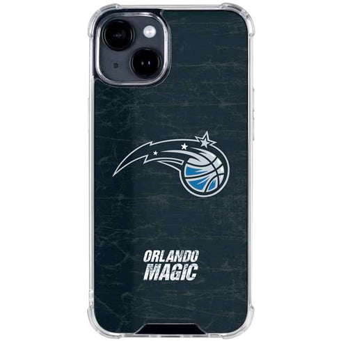 NBA Orlando Magic Black Secondary Logo iPhone 15 Clear Case